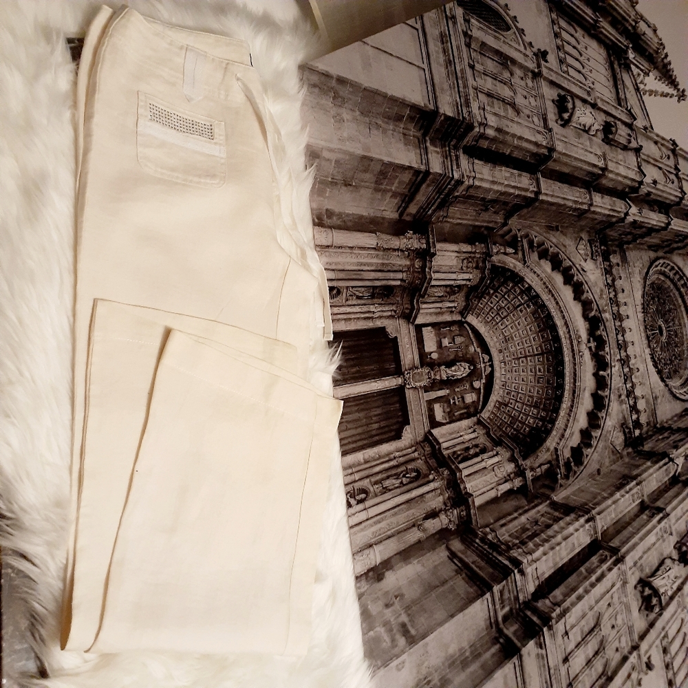 INC Off White Linen Pants